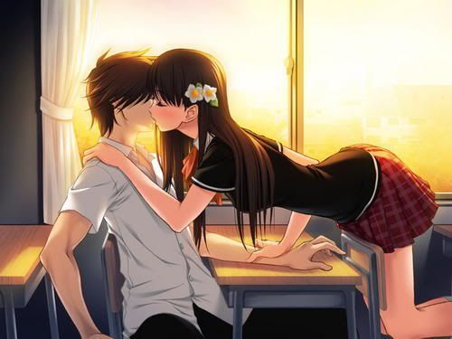 Anime Boy Kissing Anime Girl