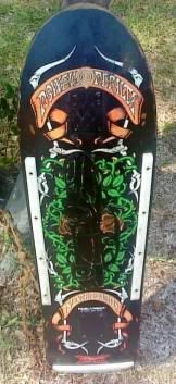 Bones and Roses longboard