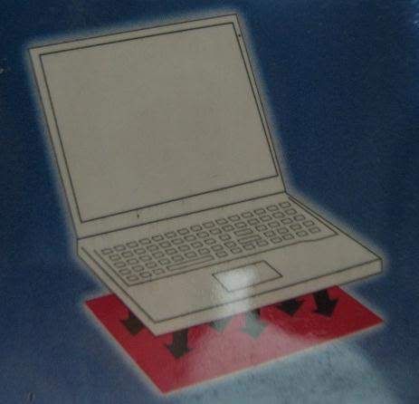 laptop cooler mat. You can roll up the mat and