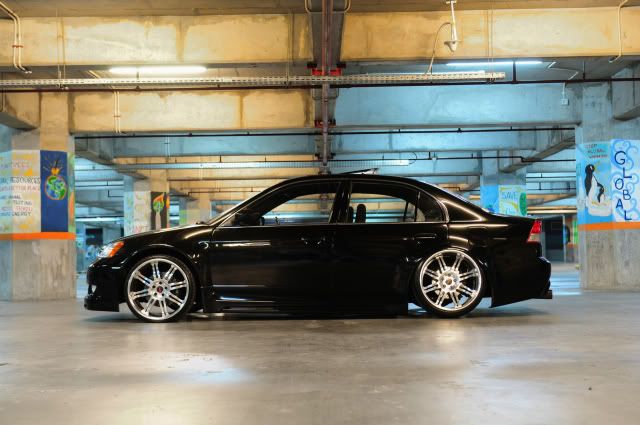 super deep black civic es 2001 slammed :) from indonesia-west java(bandung)