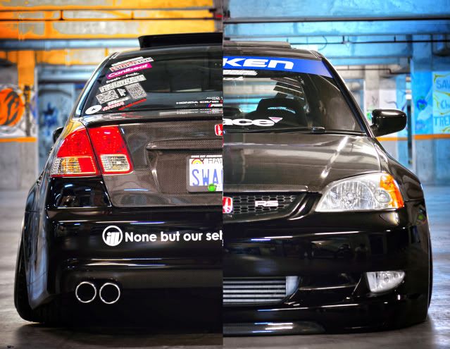 super deep black civic es 2001 slammed :) from indonesia-west java(bandung)