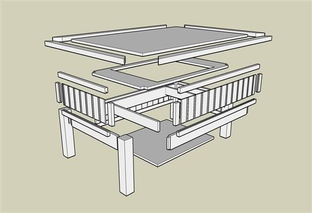 coffee table lift top plans