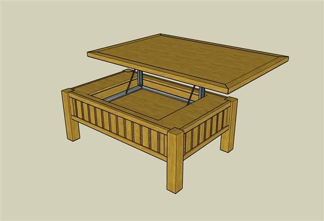 Lift Coffee Table #1: It starts with a plan - by Greg Wurst 