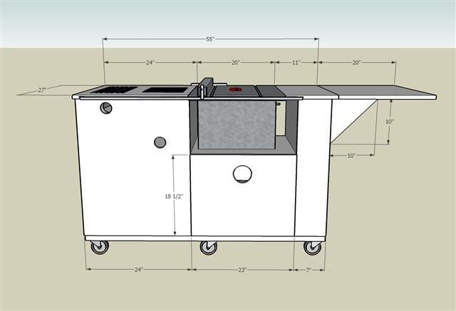 Table Saw Mobile Workstation #1: I love it when a plan comes together 