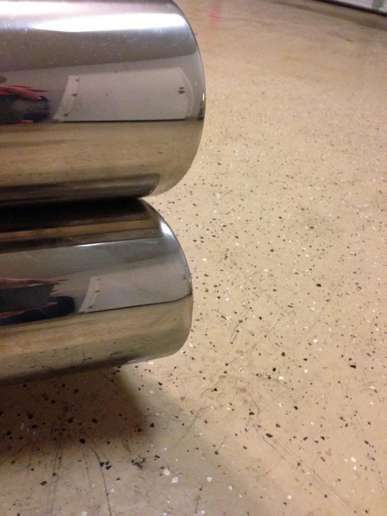 Z06 How to fix dented exhaust tip? CorvetteForum Chevrolet Corvette Forum Discussion