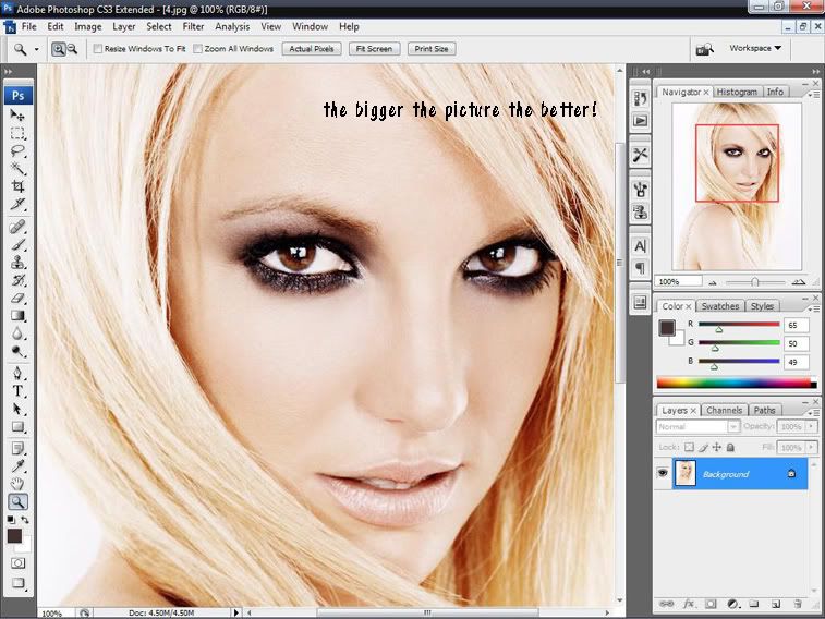 Here I'm using one of Britney Spears photos D Scroll down for more