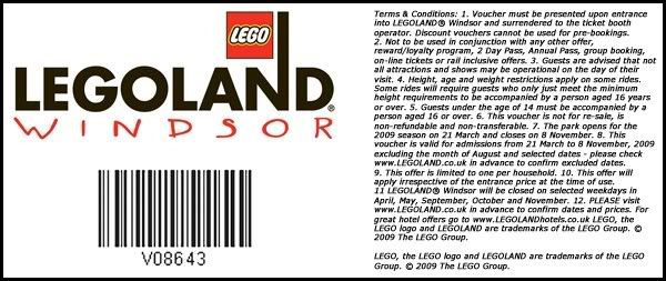 sun vouchers legoland