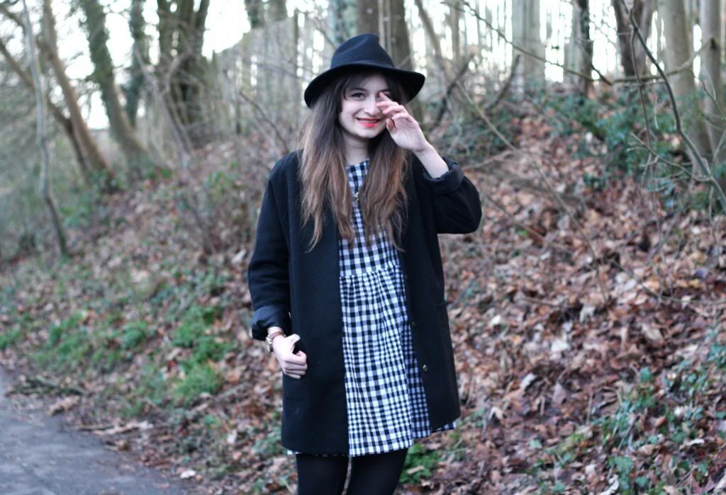 charlestownvintage check smock topshop