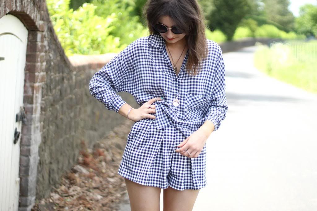 charlestown vintage co ord gingham zara