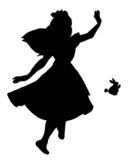 Alice in Wonderland Silhouette Pictures, Images and Photos