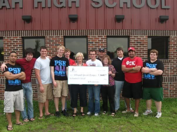 The Chapter recently donated $620 to Tahlequah Highschool Special Olympics 