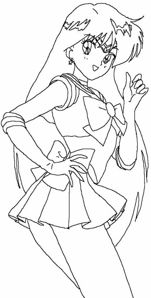 sailor mars coloring pages - photo #33