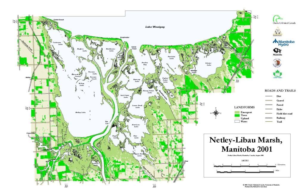 Netley Libau Marsh Red River Lake Winnipeg MB 4 Topo Map. Photo by