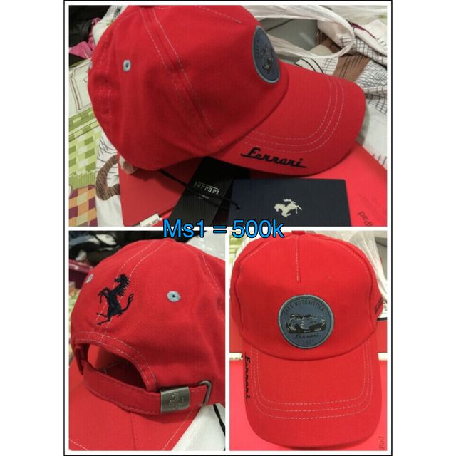 mũ non lưỡi trai Ferrari 9 hãng xách tay mơi về nguyên tem nam nữ đều đội dc