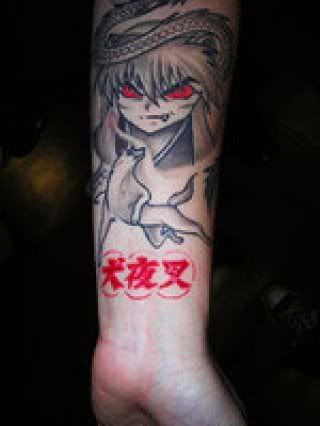 Anime Tattoos. What character would you want a tattoo of? and where would