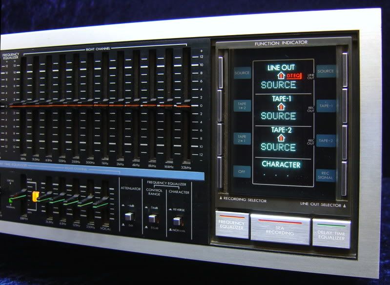 Vintage Equalizer JVC SEA R7 2x12 Band Stereo EQ S.E.A. Sound Effect