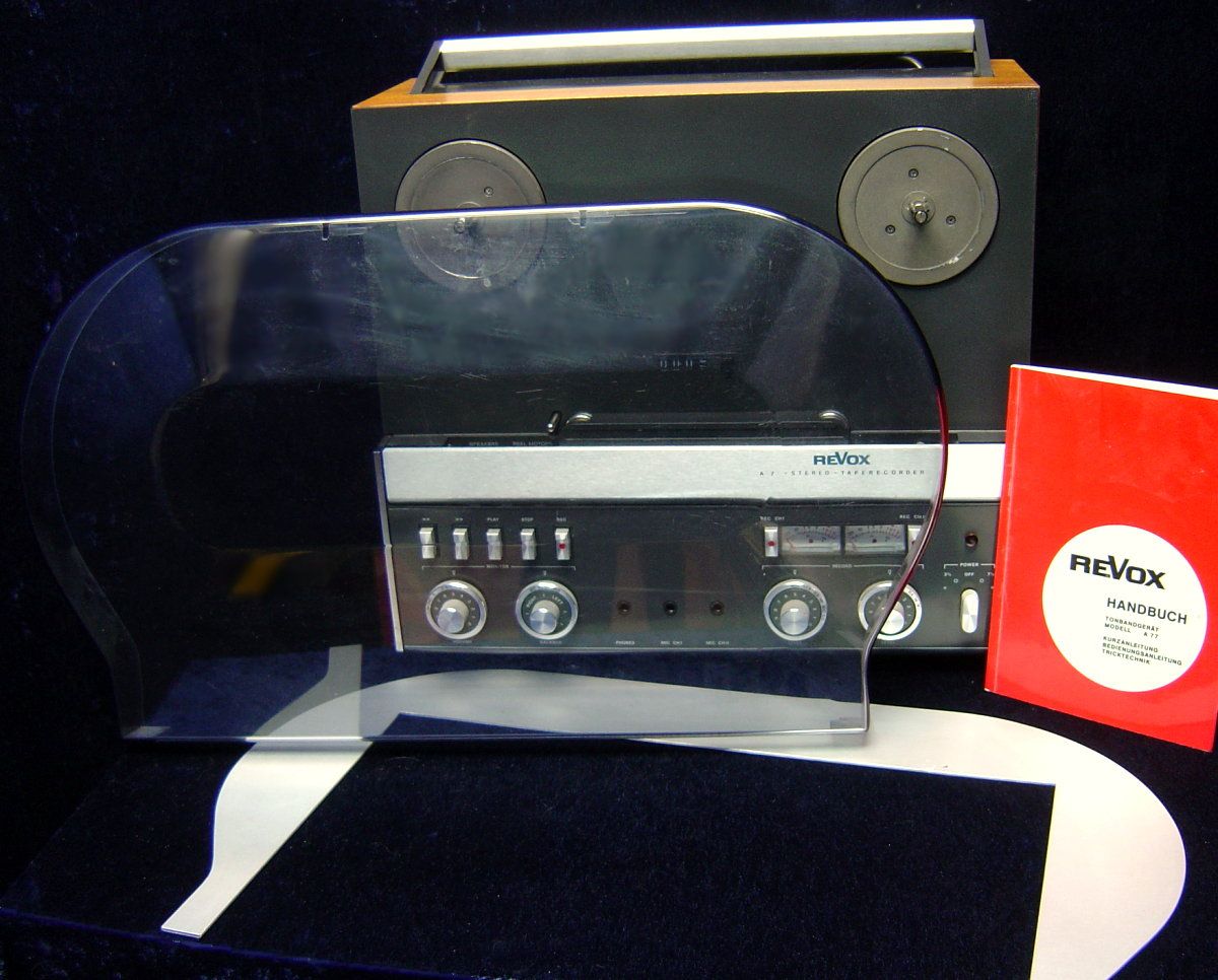 Audio Tape Machine Revox A77 Tape Reel To R. Studer Tape Deck Tape