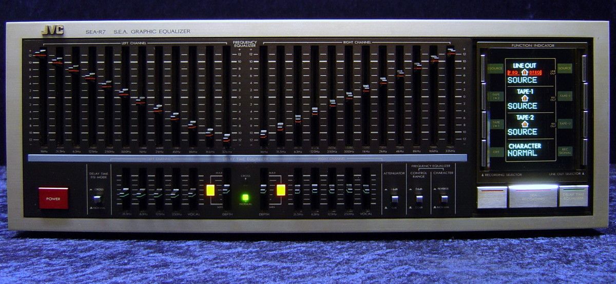 Vintage Equalizer JVC SEAR7 2x12 Band Stereo EQ S.E.A. Sound Effect