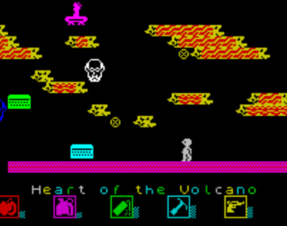 Heart of the Volcano Id have expected some sweltering magma, not ZX Spectrums and disembodied Sigmund Freud lookalikes