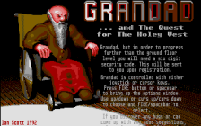 Grandad Title Screen Thems some shiny wheels, old timer!