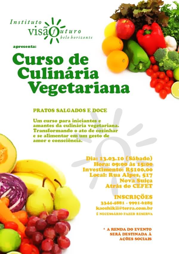 Curso de Culin&aacute;ria Vegetariana