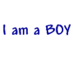 "I am a BOY" tee