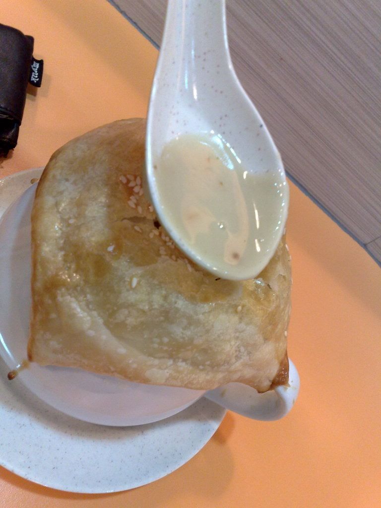 inside of th mushroom soup