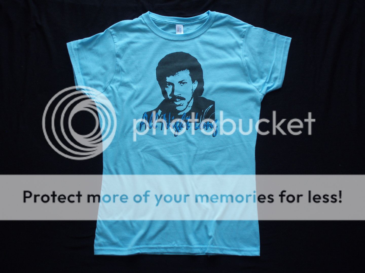 Lionel Richie t shirt vtg tour all night long style 02  