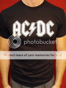 AC/DC t shirt vintage ac dc acdc tour concert blk**  