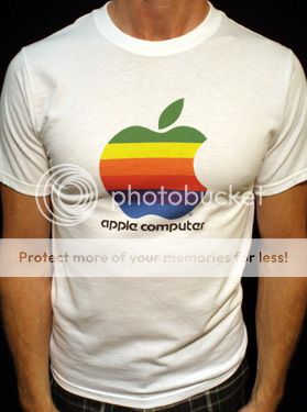 Apple Computer T Shirt Mac Vintage Style Short Long Tall Mens Womens 