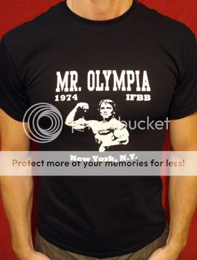 Arnold Schwarzenegger t shirt mr. olympia 1974 blk*  
