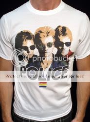 the police t shirt vintage sting band tour group willie