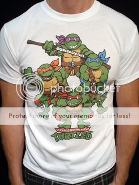 Teenage Mutant Ninja Turtles t shirt vintage tmnt wht*  