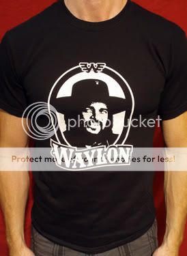 Waylon Jennings t shirt vintage style blk  