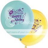 Pack of 8 x 12 Printed Latex Balloons