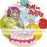 Tom and Jerry Cake 54pc Birthday PARTY PACK/SET for 10  