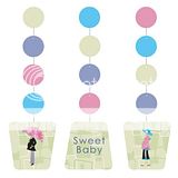   , Flag Banners and Foil Balloons to accompany the Baby Showertheme