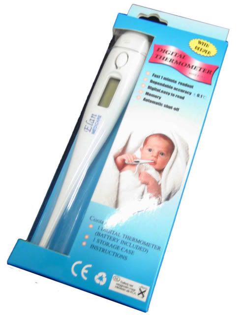 TERMOMETRO DIGITALE LCD PER TEMPERATURA CORPOREA adulti e BIMBI FEBBRE stock