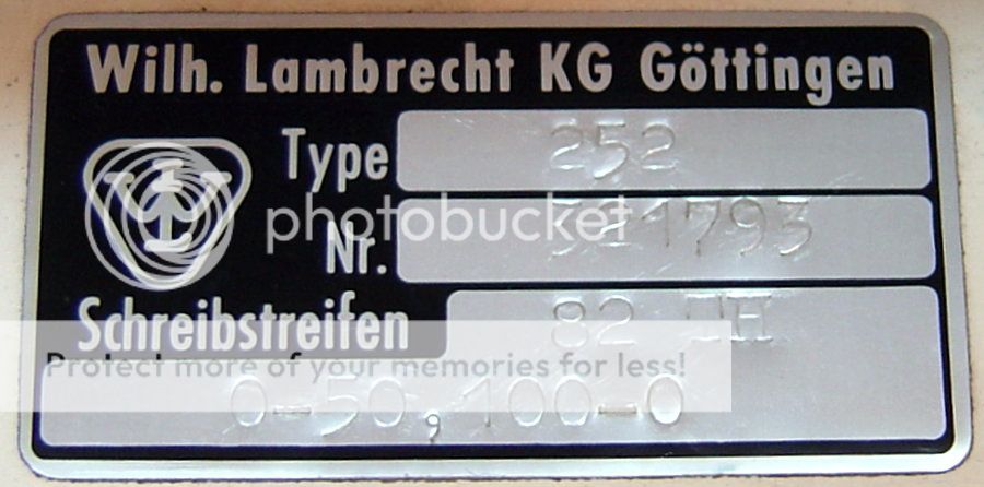 Thermo Hygrograph Type 252 Trommelschreiber der Fa. LAMBRECHT Hygro