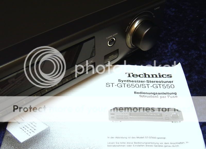 HiFi Synthesizer Tuner TECHNICS ST GT550 RDS AM/FM Stereo Class AA ST 