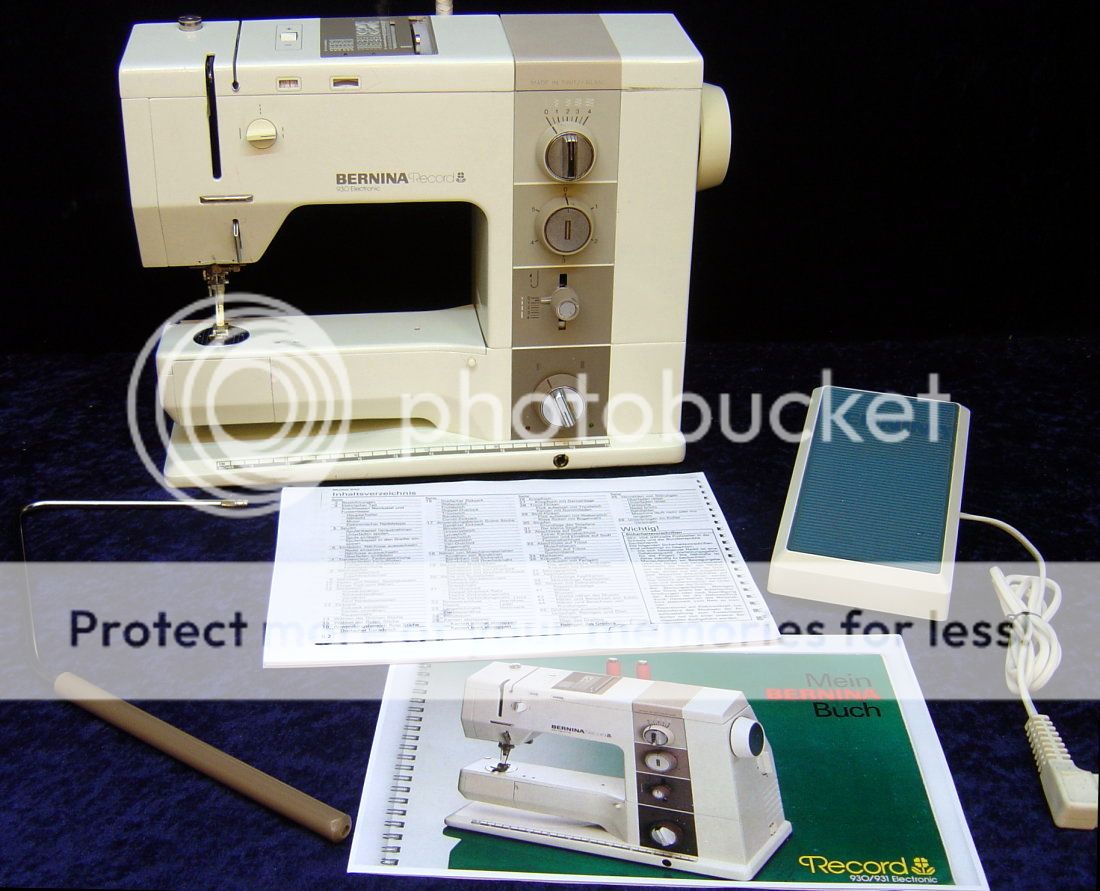 Nähmaschine BERNINA Record 930 Electronic m. Koffer   Sewing Machine
