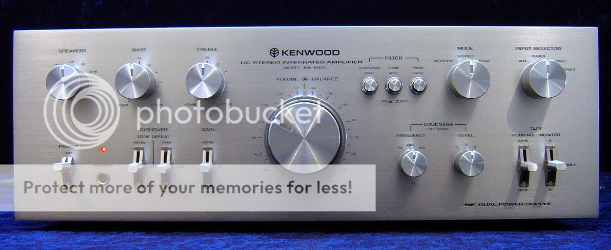 Vintage Amplifier KENWOOD KA 8100 HiFi Verstärker 70s Stereo