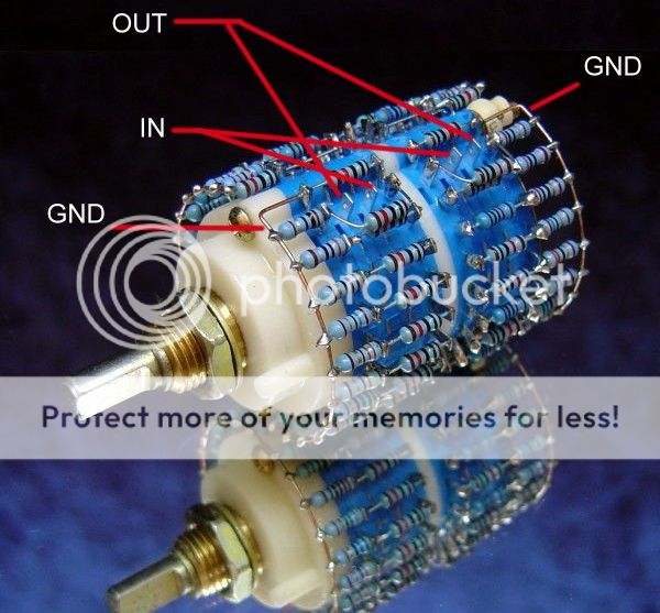 Hi End 23 Stufen Potentiometer 2x 10 kΩ präzisions Poti