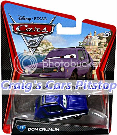 Youre bidding on a brand new on card Disney Cars 2 Don Crumlin