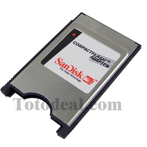 PCMCIA to CF Compact Flash Card Reader Laptop Adaptor