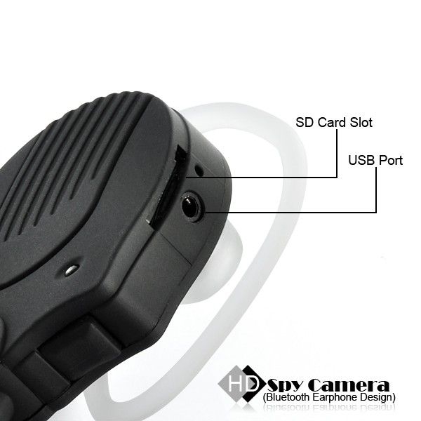 Mini Hands Free Hidden Camera DVR Recorder Bluetooth  