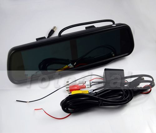 GPS 4 AV Input 4 3" TFT LCD Car Rear View Backup Mirror Monitor Double Screen