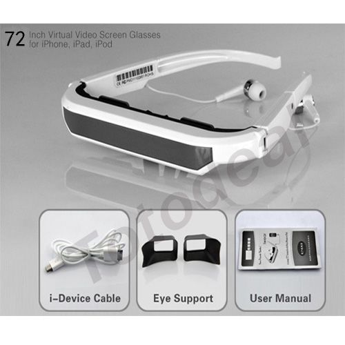 72Virtual Video Glasses Eyewear Iwear for Apple player  your private 