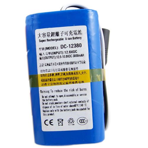 Super rechargeable li ion battery 3800mAh