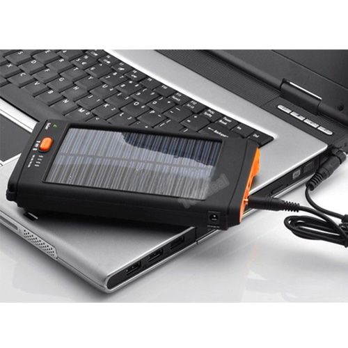 11200mAh High Capacity Solar Charger for Laptop Phone + Led flashlight 